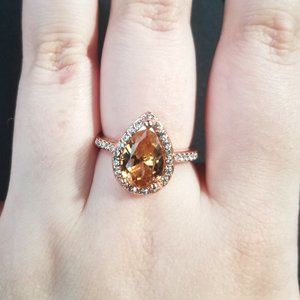 Rose Gold Sterling Silver Ring